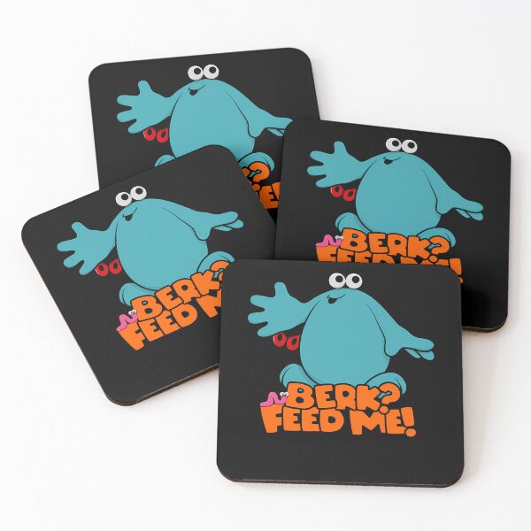 Item preview, Big Eyed Blue Monster Character Sitting Peacefully With Small designed and sold by Designerpop.