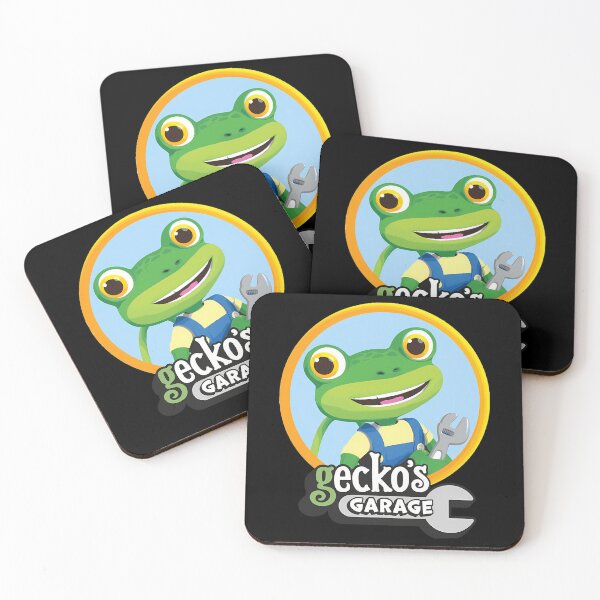 Item preview, Smiling Green Lizard Character Wearing Yellow Mechanics designed and sold by Designerpop.