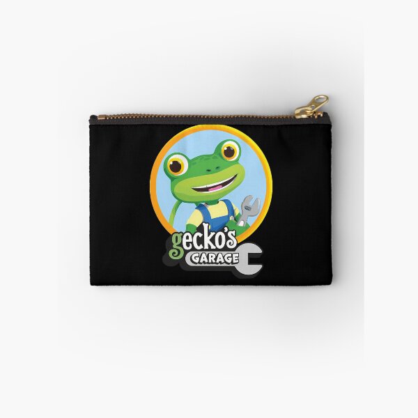 Item preview, Smiling Green Lizard Character Wearing Yellow Mechanics designed and sold by Designerpop.