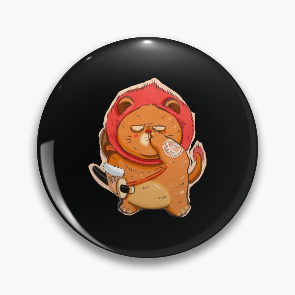 Item preview, Cute Lion Samurai Warrior Cartoon Art designed and sold by Vekonn.