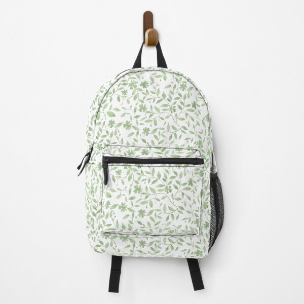 Item preview, White Dainty Meadow Leaves Pattern designed and sold by Studio Edit.