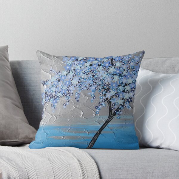Item preview, Blue stars cherry blossom tree designed and sold by cathyjacobs.