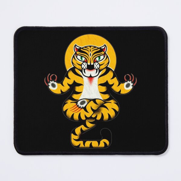 Item preview, Zen Meditating Tiger Yoga Cartoon Illustration designed and sold by Vekonn.