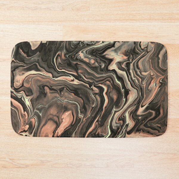 Artikelvorschau, Gothic Rose Gold and Slate Grey Acrylic Pour Design entworfen und verkauft von L&L.