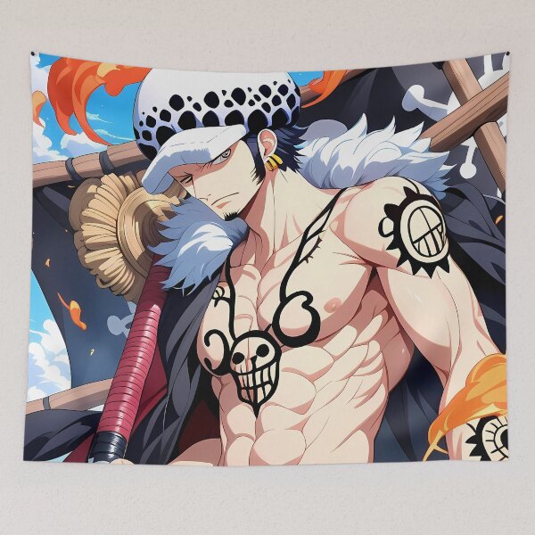 Item preview, Trafalgar Law One Piece Ocean Flame Heroic Look designed and sold by GABRIELMURPHY.
