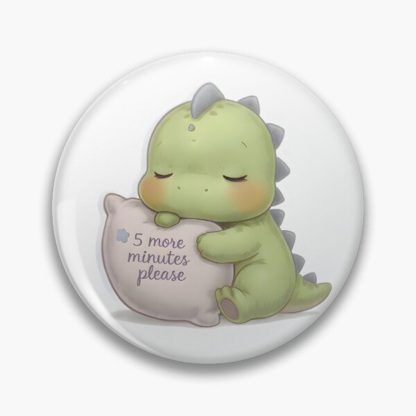 Item preview, Sleepy Cute Dinosaur 5 More Minutes Please designed and sold by PreeCha Art & Co..