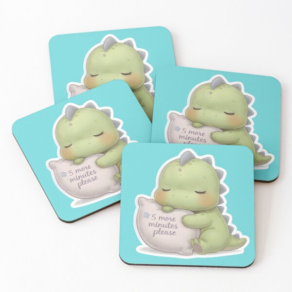 Item preview, Sleepy Cute Dinosaur 5 More Minutes Please designed and sold by PreeCha Art & Co..