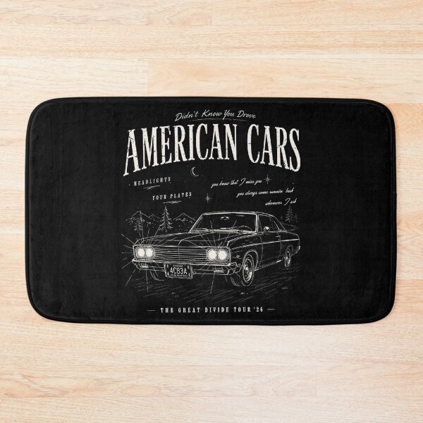 Item preview, The Great Divide Tour American Cars Album Cover Quotes Fan Art designed and sold by AngieHouckOne.
