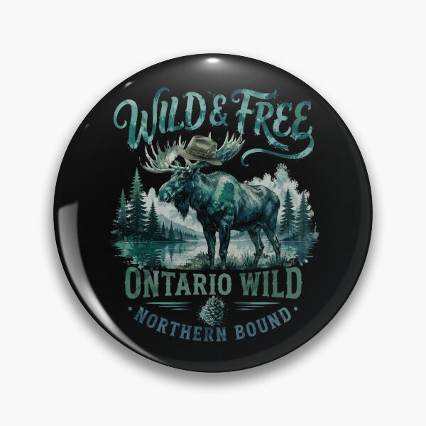 Artikelvorschau, Wild and Free Ontario Moose Northern Bound entworfen und verkauft von JasKei-Designs.