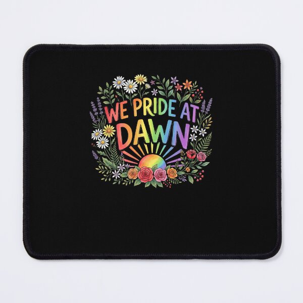 Item preview, WE PRIDE AT DAWN Rainbow Floral Sunrise Design designed and sold by snowry.