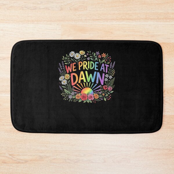 Item preview, WE PRIDE AT DAWN Rainbow Floral Sunrise Design designed and sold by snowry.