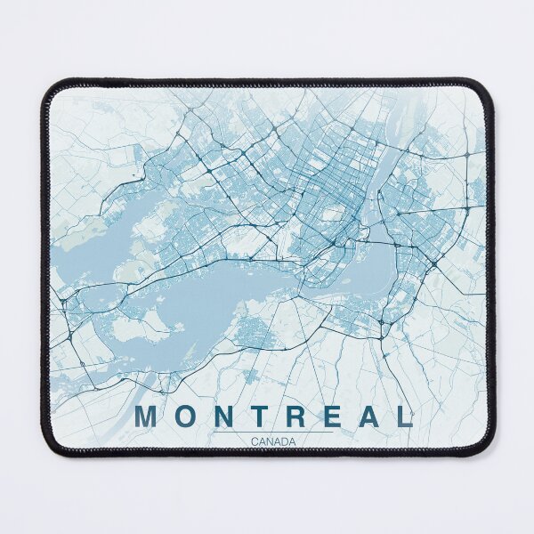 Item preview, Montréal, Ontario, Canada map illustration designed and sold by Roxane Bay.