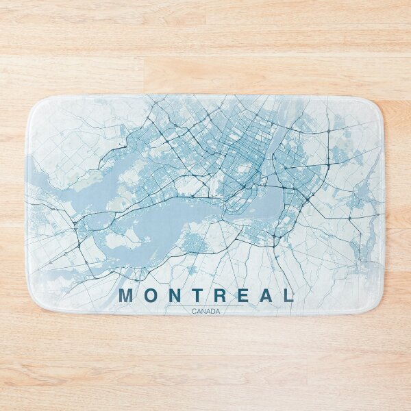 Item preview, Montréal, Ontario, Canada map illustration designed and sold by Roxane Bay.