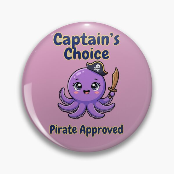 Item preview, Cute Pirate Octopus Design | Kawaii Captain Octopus Artwork | Pirate Approved Theme designed and sold by morning sun.