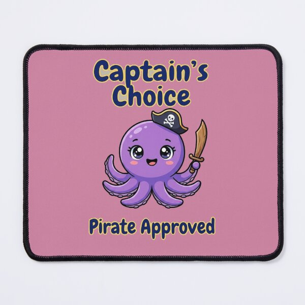 Item preview, Cute Pirate Octopus Design | Kawaii Captain Octopus Artwork | Pirate Approved Theme designed and sold by morning sun.