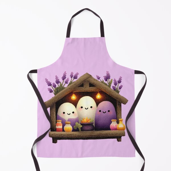 Item preview, Cozy Magical Friends in Lavender Wooden Cabin designed and sold by colorful-white.