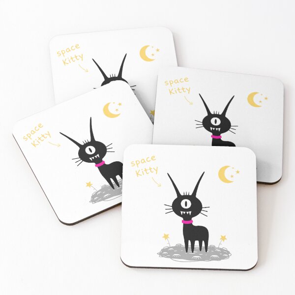 Item preview, Space Kitty - Alien Cat designed and sold by SilhouCreatures.