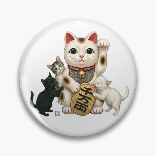 Item preview, Japanese Maneki Neko and Triplet Cats designed and sold by JapanekoGallery.