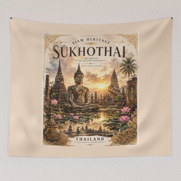 Item preview, Siam Heritage SukhoThai The dawn of Ancient Kingdom Thailand unesco world heritage,brafdesign  designed and sold by Brafdesign.