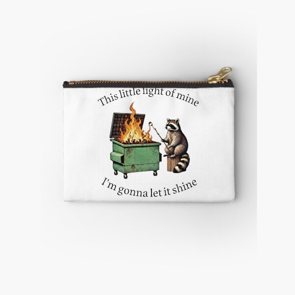Item preview, Dumpster Fire Raccoon Roasting Marshmallows - Trash Panda Meme designed and sold by Samy--show.