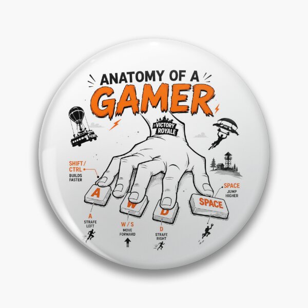 Item preview, Anatomy of a gamer designed and sold by FORTNITEFILTHYBANTER.