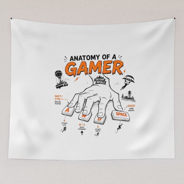 Item preview, Anatomy of a gamer designed and sold by FORTNITEFILTHYBANTER.