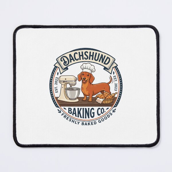 Item preview, Dachshund Baking Co Pastry Chef Bakery Croissant designed and sold by PictoVibe.
