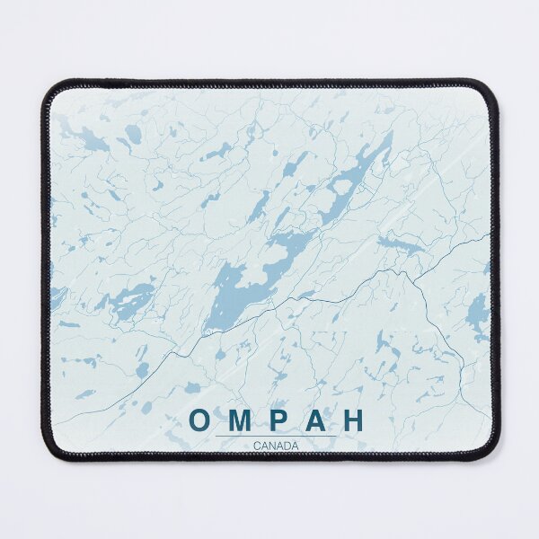 Item preview, Ompah, Ontario, Canada map illustration designed and sold by Roxane Bay.