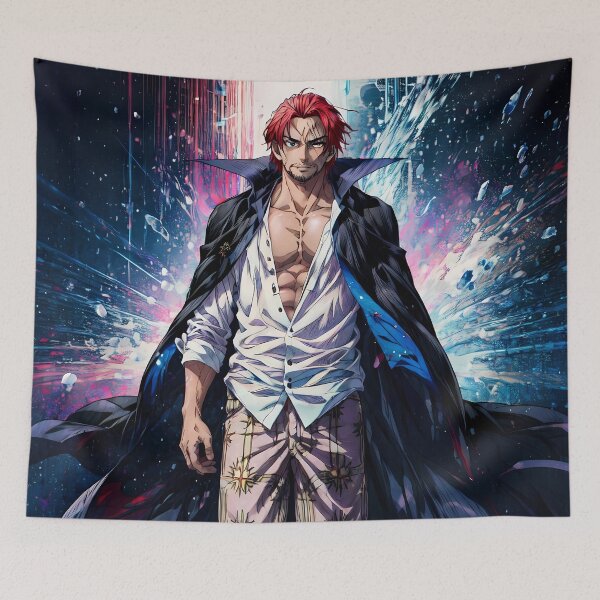 Item preview, Shanks One Piece Dark Cape Blue Energy Walk designed and sold by B5fivemerch.