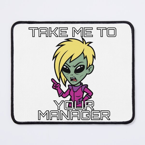 Item preview, Take Me To Your Manager Funny Alien Karen Meme Gift designed and sold by Chrono Design Workx.