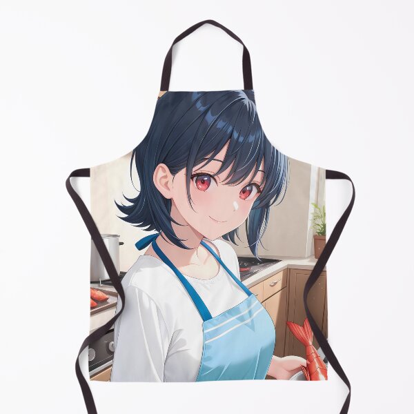 Item preview, Umi Asanagi Second Prettiest Girl Cozy Kitchen Apron Smile designed and sold by B5fivemerch.