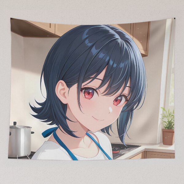 Item preview, Umi Asanagi Second Prettiest Girl Cozy Kitchen Apron Smile designed and sold by B5fivemerch.