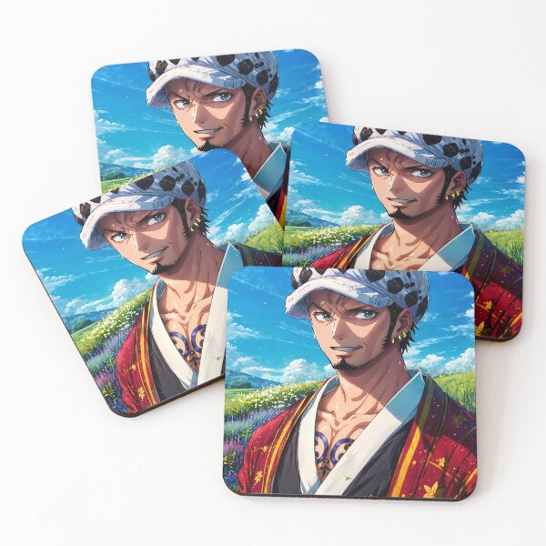 Item preview, Trafalgar Law One Piece Meadow Sky Calm Smile designed and sold by B5fivemerch.