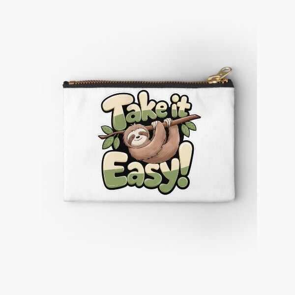 Item preview, Take It Easy Sloth Sticker | Cute Chill Aesthetic Sloth Design designed and sold by Bysma.