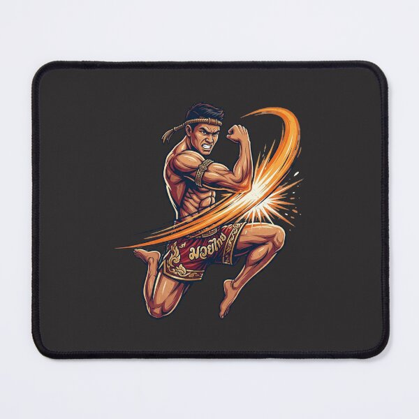 Item preview, Muay Thai Hero: Tee Sok Diagonal Elbow Strike Vector Art designed and sold by Ponsak.