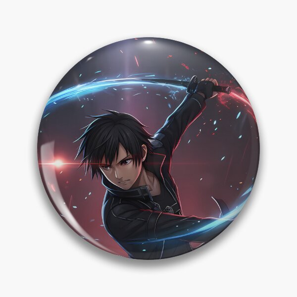 Item preview, Kirito Sword Art Online Neon Arc Heroic Motion designed and sold by B5fivemerch.