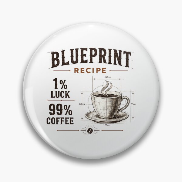 Item preview, 99% Coffee 1% Luck Blueprint Shirt | Funny Coffee Lover Design | Vintage Coffee Recipe | Barista Gift designed and sold by MAPDDesigns.