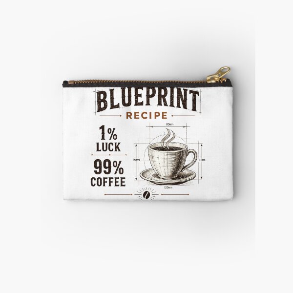 Item preview, 99% Coffee 1% Luck Blueprint Shirt | Funny Coffee Lover Design | Vintage Coffee Recipe | Barista Gift designed and sold by MAPDDesigns.