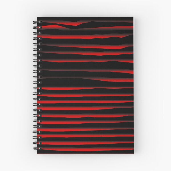 Item preview, Black and Red Stripe Organic Pattern | Dark Minimal Alt Aesthetic designed and sold by dfly-creations.
