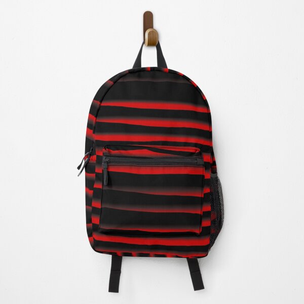 Item preview, Black and Red Stripe Organic Pattern | Dark Minimal Alt Aesthetic designed and sold by dfly-creations.