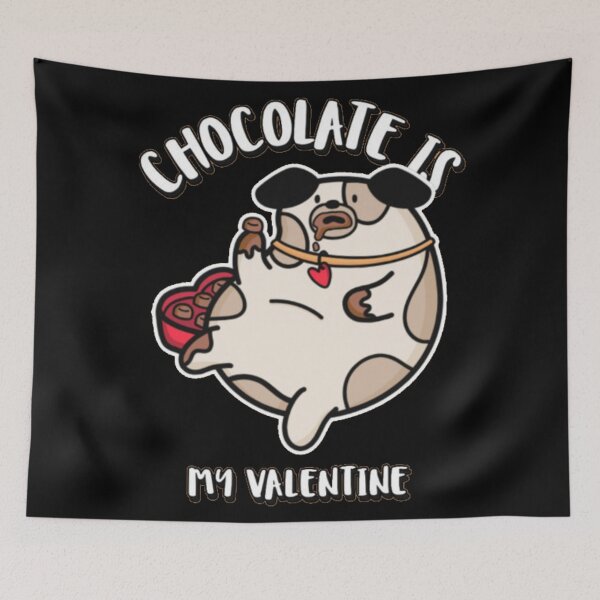 Item preview, Chocolate Is My Valentine Funny Dog designed and sold by GenZFashion000.
