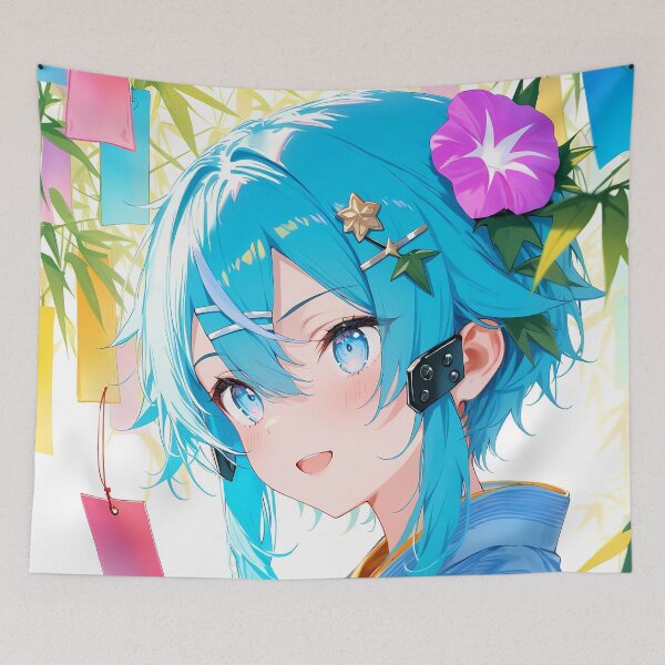 Item preview, Sinon Sword Art Online Summer Yukata Wish Card designed and sold by B5fivemerch.