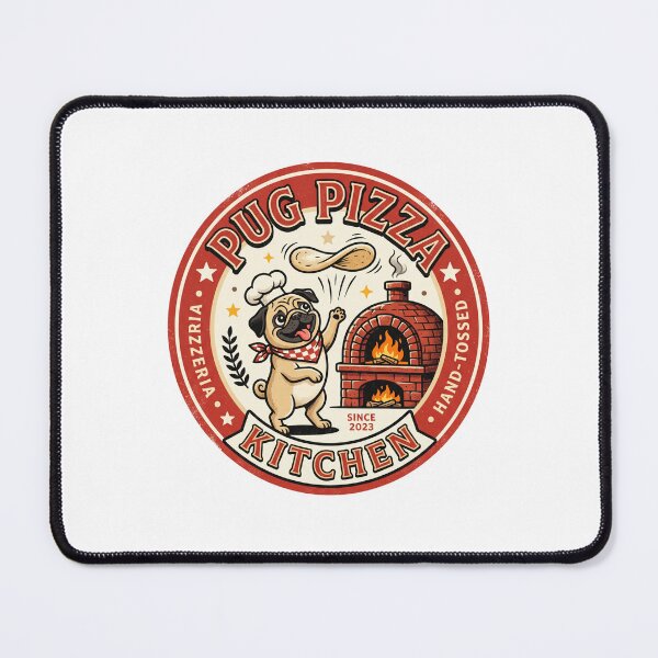 Item preview, Pug Pizza Kitchen Pizzeria Chef Italian Food Dog designed and sold by PictoVibe.