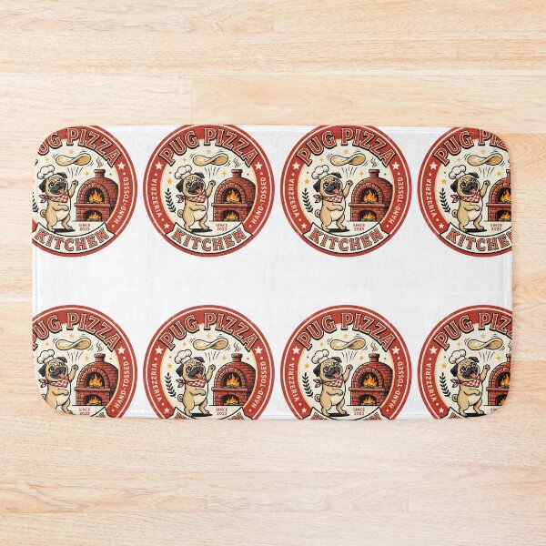 Item preview, Pug Pizza Kitchen Pizzeria Chef Italian Food Dog designed and sold by PictoVibe.