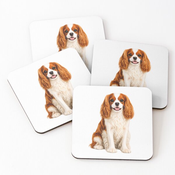 Item preview, King Charles Cavalier Spaniel Dog Blenheim designed and sold by BackgroundND.