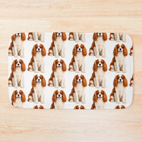 Item preview, King Charles Cavalier Spaniel Dog Blenheim designed and sold by BackgroundND.