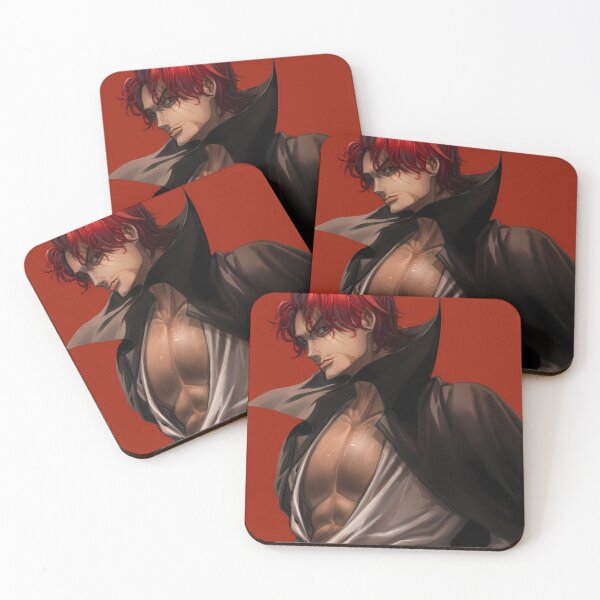 Item preview, Shanks One Piece Red Hair Captain Elegant Anime Portrait designed and sold by SubtextandSass.