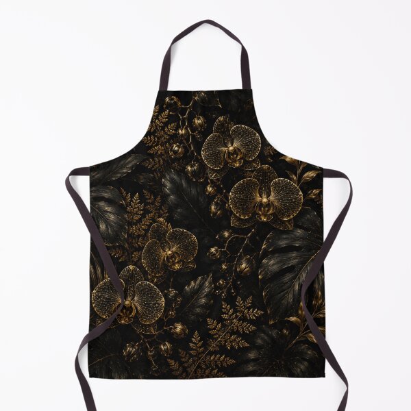 Item preview, Elegant Black and Gold Orchid Pattern designed and sold by Siti Hoiriyah.
