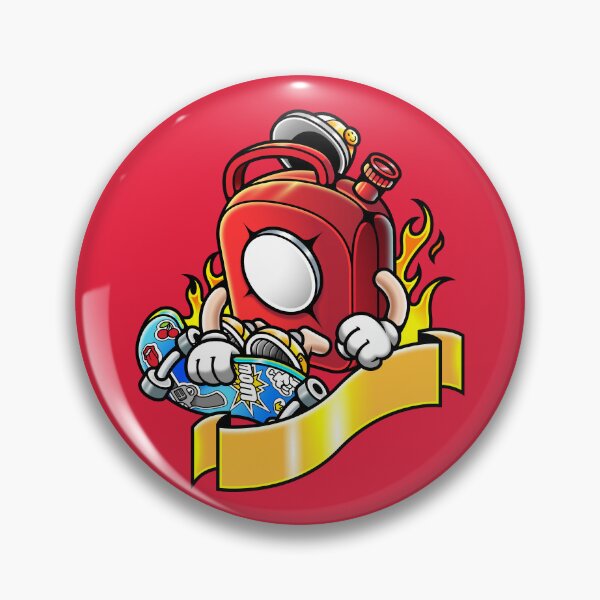 Item preview, Cool Red Gas Can Skateboard Cartoon designed and sold by Lexkon Liu's art.