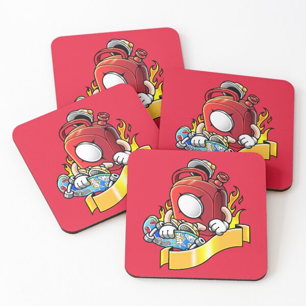 Item preview, Cool Red Gas Can Skateboard Cartoon designed and sold by Lexkon Liu's art.